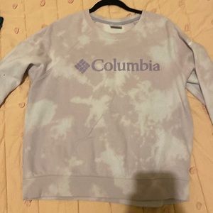 Columbia large purple tie dye sweatshirt
